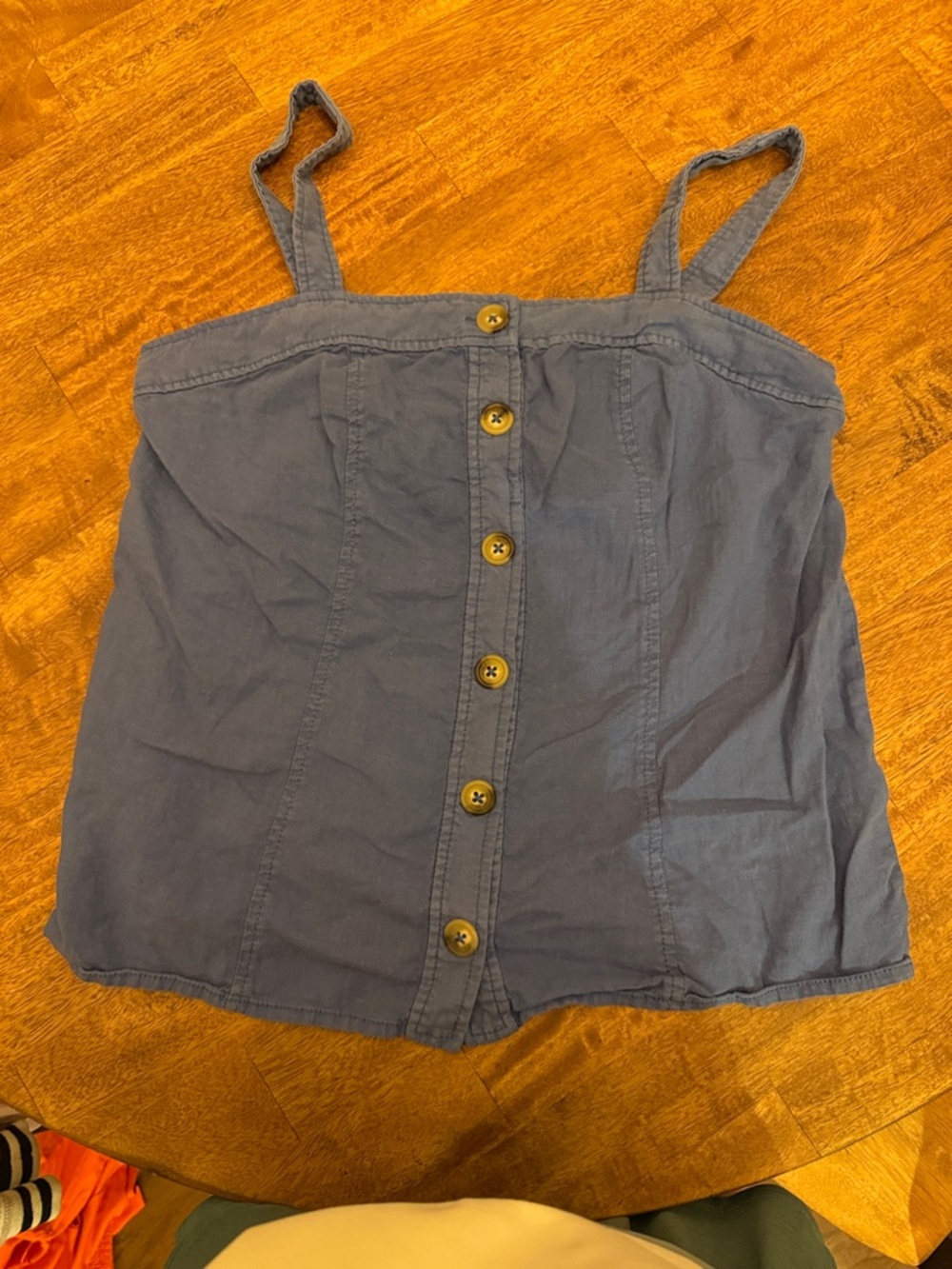 Maeve Blue Button-Front Camisole